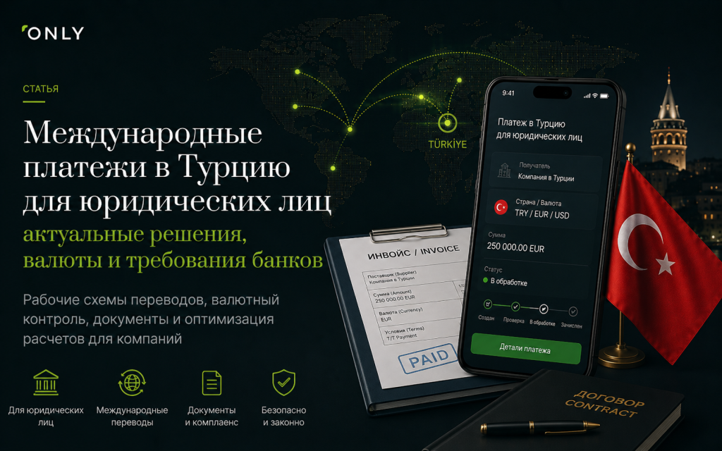 Международные платежи в Турцию для юридических лиц