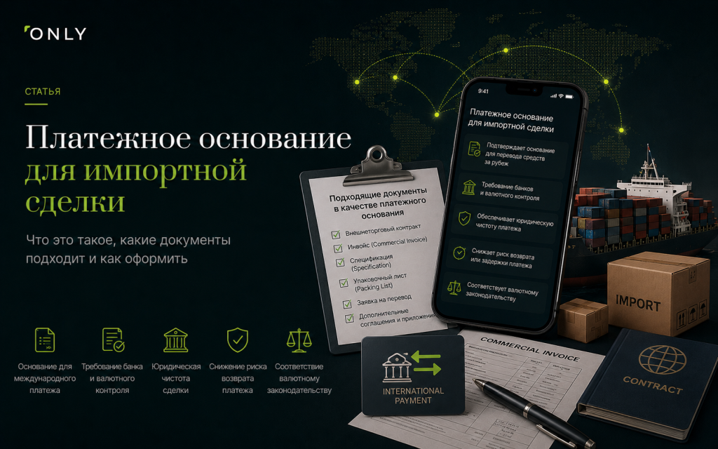Платежное основание для импортной сделки